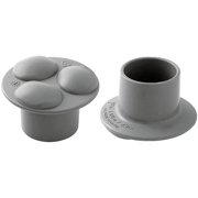 Carex Walker Ski Glides Pair - Replacement For Tennis Balls, Fits 1-1/8" Walker Legs