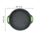 thumbnail image 4 of AMERTEER ‘s Kitchen 2pcs Grey Round Rectangular Cake Mold Set Silicone Cookie Fondant Moulds Bread Baking Tools, 4 of 6