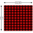 thumbnail image 3 of Craftopia Buffalo Plaid Vinyl Self Adhesive Sheets | 5-Pack 12 x 12 | Red and Black, 3 of 6