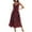 Red, variant on Enjoytime Summer Dresses for Women Vintage Classic V-Neck Spaghetti Strap Dress Floral Printed Waist Wrap A-Line Women's Beach Dress Outfits