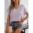 thumbnail image 3 of Tops Dokotoo Summer Outfits 2025 a la moda con cuello en V para mujer, 3 of 4