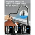 thumbnail image 2 of Waterfall Drop-In Kitchen Sink for Workstation, Stainless Steel Single Bowl Kitchen Sink with Faucet, 31.5 x 18 inch, 2 of 8
