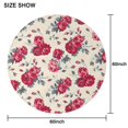 thumbnail image 6 of Pioneer Flower Floral Print Pattern Round Tablecloth 60"x60",Wrinkle Wipeable Table Cloth for Kitchen Dining Room Picnic Patio Party, 6 of 6
