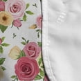 thumbnail image 4 of Floral Microwave Oven Cover, Warm Tones Designed Vintage Flowers and Leaves Illustration Art Print, Water Resistant Organizer with Pockets for Kitchen, 36" x 12", White and Multicolor, by Ambesonne, 4 of 4