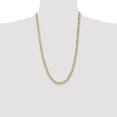 thumbnail image 5 of Auriga Fine Jewelry 10K Yellow Gold 6.5 mm Semi-Solid Curb Link Chain Necklace for Men's 26", 5 of 7