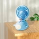 thumbnail image 2 of Fiudx Ventilador con Forma de Avión, Diseño de Mascota Adorable, Alimentación Por Usb, Mini Enfriador de Escritorio, Dirección Del Viento de 90°, Humidificación Por Pulverización, Compacto y Silencio, 2 of 7