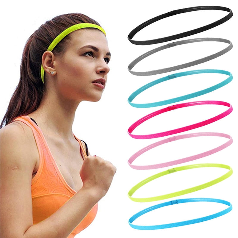 Bandeau De Sport Fin - Pour Cheveux, Fitness, Entraînement - Antidérapant, Respirant, Pour Femmes Et Hommes