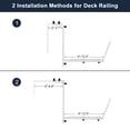 thumbnail image 2 of White Planter Box Brackets, Adjustable Window Planter Box Brackets, Universal Window Box Brackets (6 PCS), 2 of 7