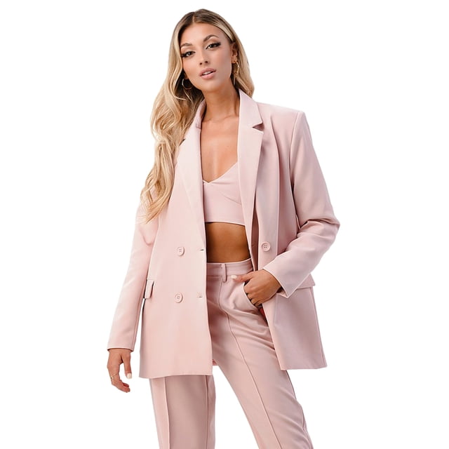 Blazer amplio cruzado AMAD Casual para mujer Talla M