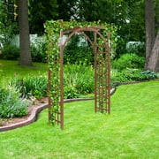 Winado Wooden Garden Arbor Trellis Arch for Plants - Outdoor Archway