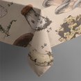 thumbnail image 5 of Brown Mushroom Specimen Beige Pattern Square Tablecloth,Waterproof Square Table Cover,Wipeable Spillproof Washable Table Cover for Home Kitchen Party Decor 52"x52"(132x132cm), 5 of 6
