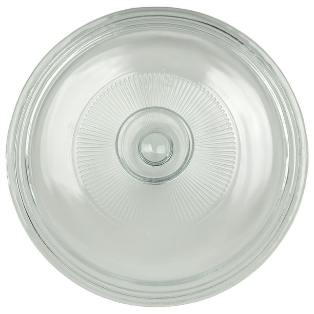 Corningware G5C 1.5qt Round Fluted Glass Replacement Lid for French
