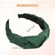 thumbnail image 5 of Diademas anchas sólidas, moda antideslizante, aro de pelo verde negruzco, 1.61 pulgadas de ancho, para mujeres niñas, 5 of 7