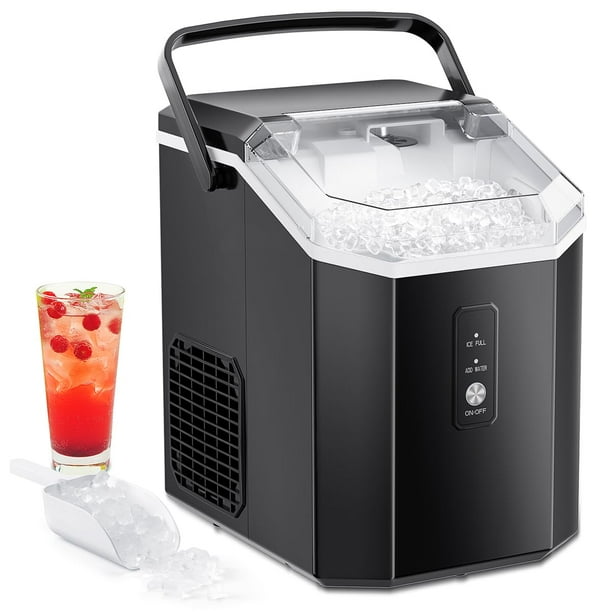 Joy Pebble Ice Maker Countertop, 10,000pcs/33lbs/Day, Portable Nugget Ice Maker Machine with