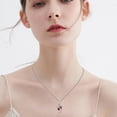 thumbnail image 7 of Taioiat Double Birthstone Necklaces for Women 18K Gold Plated Birthstone Rose Flower Jewelry Anniversary Valentines Day Mother's Day Birthday Gifts for Her Wife Girlfriend Mom, 7 of 7