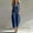 Navy, variant on HBYJLZYG Women's Sleeveless V-Neck Button Front Jumpsuit with Relaxed Straight Leg and Front Patch Pockets, Crafted from a Breathable Cotton-Linen Blend for Effortless Summer Style