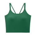 thumbnail image 4 of Ashirexll Tank Tops for Women, U Shape Back Camisole Built in Bra Pads Summer Short Underwear Tops, 4 of 4