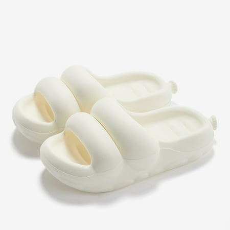 

Cathalem Slippers Novelty Shoes Open Toe Cute Designer Slippers For Home Bath Women Slippers Womens Slippers Arch Support White 7