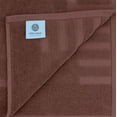 thumbnail image 6 of White Classic Hotel Collection Absorbent Cotton Bath Mats, Spa Reversible Floor Towels, not a Bathroom Rug, Brown, 22 x 34, 2 Pack, 6 of 8
