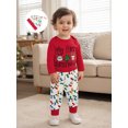 thumbnail image 4 of Loicainy Newborn Infant Baby Boy Christmas Clothes Set 3 6 12 18 Months Letter Embroidery Long Sleeve Romper Lights String Pattern Long Pants and Hat 3Pcs Outfit, 4 of 9