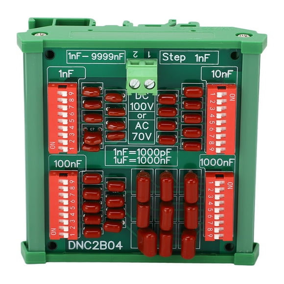 Digit Capacitor Board,1nF Step 4 Digit Programmable Capacitor Board Programmable Capacitor Module Extended Durability