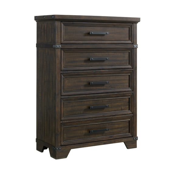 Picket House Furnishings Canyon Ridge  5-Drawer Chest in Charcoal