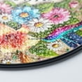 thumbnail image 3 of Welcome Spring Floral Watercolor Wreath Stained Glass Suncatcher Garden Terrace Decor, 3 of 8
