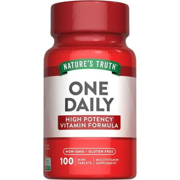 One Daily Womens and Men's Essential Multivitamin | 100 Mini Tablets | by Nature's Truth