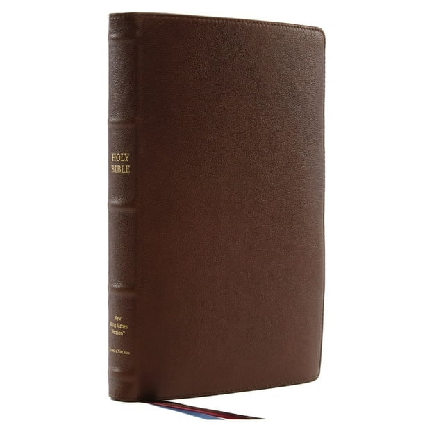 Nkjv, Thinline Reference Bible, Large Print, Premium Goatskin Leather