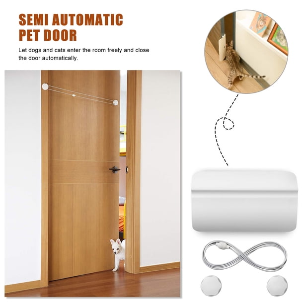 Puerta Semiautomática para Perros Gatos Entrada/Salida para Gatos Con Bloqueo Fácil de Instalar Tmvgtek 5fl6xr9mk4td1rg1