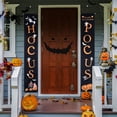 thumbnail image 2 of Hocus Pocus Halloween Banner, 2pcs Halloween Decorations Outdoor Signs for Front Porch Decor, Halloween Door Decorations, Fall Decor, 2 of 7