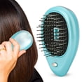 thumbnail image 2 of Cepillo de masaje iónico eléctrico portátil para el cuidado del cuero cabelludo, peine de masaje con vibración, cepillo para el pelo, verde, 2 of 12