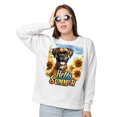 thumbnail image 2 of Boxer Hello Summer Sunshine Sunflowers Spring Retro Vintage Sweatshirt Unisex Merch Boxers Dog Lover Gifts Idea - 00008, 2 of 6