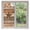 brown, variant on Window Privacy Film Western Texas Star Vintage Stained Glass Window Film Decorative Sun Block Window Cover Retro Farmhouse Turquoise Brown Wood Window Clings Static Sticker for Bathroom 23.6"x59"