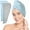 Blue+Gray, variant on 2 Pack Microfiber Hair Towel Wrap for Women,Hair Turbans,Super Absorbent Quick Dry Hair Towel Wrap for All Hair Types Anti Frizz,26"×10"