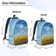 thumbnail image 2 of Balery Blooming Sunflower Field Mochila Clásica Impresa Básica para Viaje, Mochila Escolar Resistente al Agua, Mochila de Lona con Correas Ajustables-Small, 2 of 5