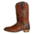 thumbnail image 2 of TuffRider Women Signa Floral Embroidered Leather Square Toe Western Boots, 2 of 4