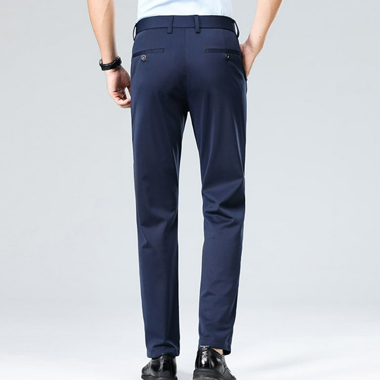 Slim Fit Chinos Cinched PuLe Men's Pants Mens Suit Pants Flex