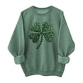 thumbnail image 1 of Ounisa St. Patrick's Day Sweatshirt for Women Clover Graphic T Shirts Patty's Day Long Sleeve Tee Tops Pullover, 1 of 6