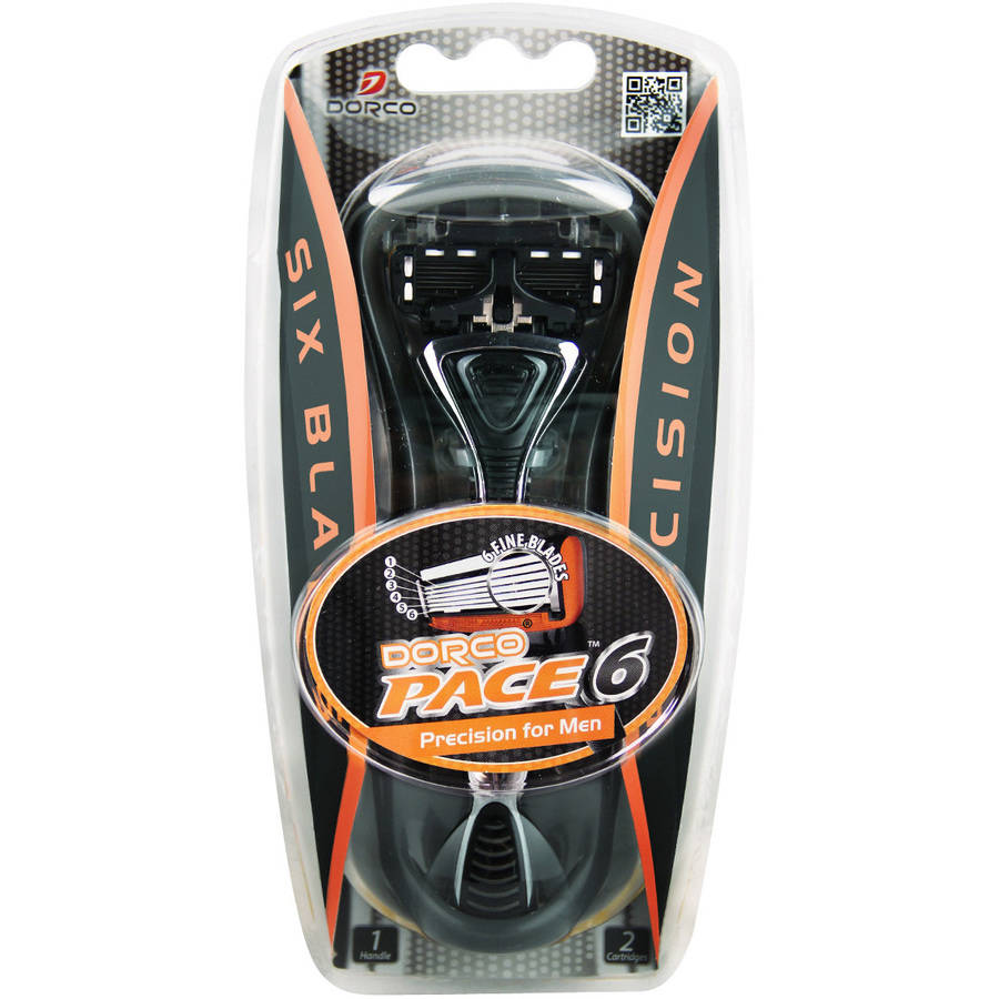 Dorco Pace 6 Blade Precision Razor for Men, 3 pc