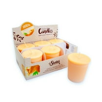 Butter Pecan Pie Soy Votive Candles - Scented with Natural Fragrance Oils - 6 Beige Natural Votive Candle Refills - Bakery & Food Collection