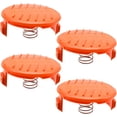 thumbnail image 1 of Paquete de 4 tapas de carrete, tapa de carrete de repuesto con resorte, compatible con recortadora de césped AFS JFHHH pequeña, 1 of 1