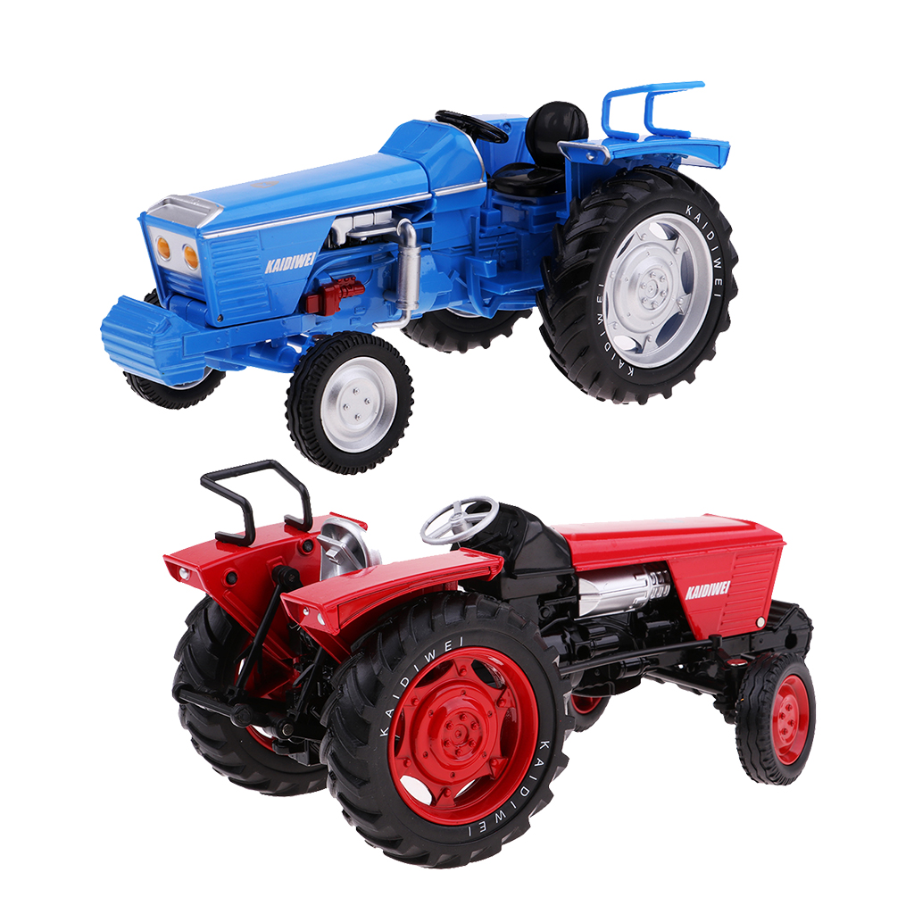 1:18 Blue Alloy Tractor Vehicle Toy for Home Table Decoration toy for kids Gift - image 3 of 6