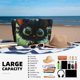 thumbnail image 5 of Easygdp Cute Big-Eyed Black Cat Bolsa de Viaje de Playa de Gran Capacidad, Bolsa Tote Perfecta para la Playa, Escapadas de Fin de Semana y Viajes, 5 of 7
