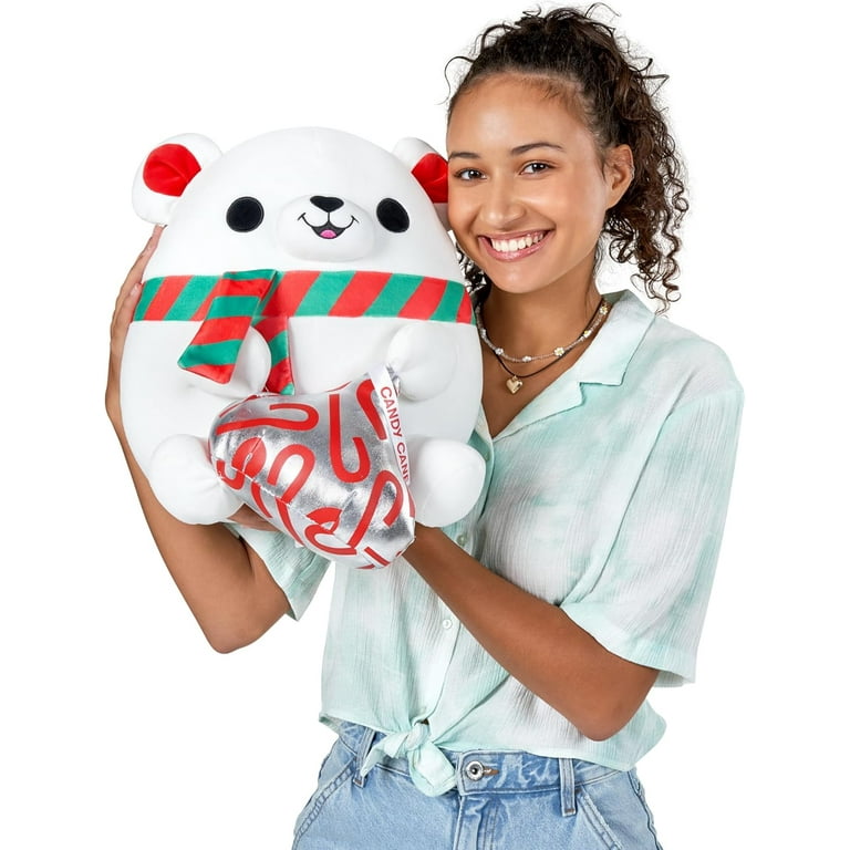 Snackles Christmas Polar Bear & Kisses 14 Inch Plush by ZURU