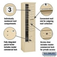 thumbnail image 4 of Maximum Height Free-Standing 4C Horizontal Mailbox with 9 Doors and 1 Parcel Locker in Sandstone with Private Access, 4 of 4