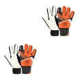 thumbnail image 2 of Guantes de fútbol Yuarrent 1 par ajustables portero de fútbol látex PU Type2 NO2, 2 of 6
