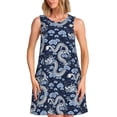 thumbnail image 1 of Disketp Dragon para Vestido sin Mangas para Mujeres, Vestidos de Verano para Mujeres, Casual y Holgado para la Playa, 1 of 7