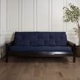 thumbnail image 2 of Sorra Home Trupedic Solid Velvet Indoor Futon Mattress Navy 38 in W x 75 in D x 10 in H, 2 of 5