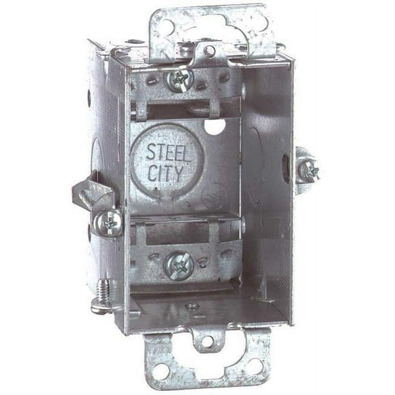 Steel City LXOWC-25 Gangable Switch Box, Steel, 3" x 2" x 2-1/2"